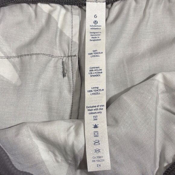 Lululemon City Jogger Pants Back Spin Stroke White Slate Gray Yoga Womens Size 6 - Picture 10 of 10